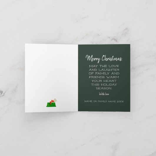 Bull Terrier's Feestelijke Frolic Christmas Kaart (Binnen)