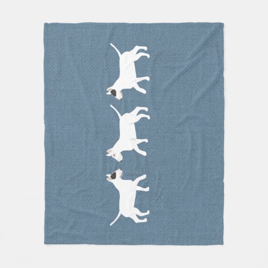 Bull Terriers Fleece Blanket (Voorkant)