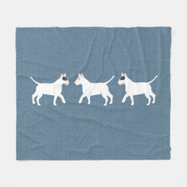 Bull Terriers Fleece Blanket Deken