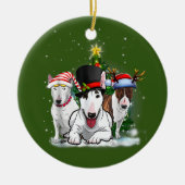 Bull Terriers Keramisch Ornament (Voorkant)