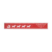 Bull Terriers Kerst Sleigh Honden Retouradres (Individueel)