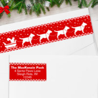 Bull Terriers Kerst Sleigh Honden Retouradres