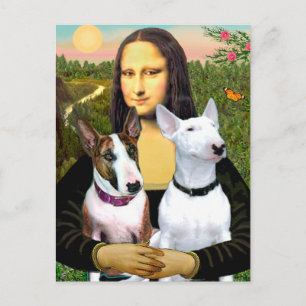 Bull Terriers (Two) - Mona Lisa Briefkaart