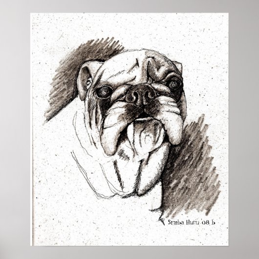 Bull Time Dog Poster (Voorkant)