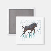 Bull Trend op de aandelenmarkt Magneet (Voorkant / Achterkant)