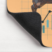 Bull Trend op de aandelenmarkt Muismat (Hoek)