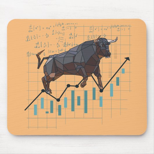 Bull Trend op de aandelenmarkt Muismat (Voorkant)