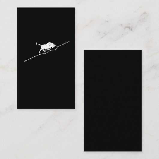 Bull Trend Stock Market Trading Trader Investor Visitekaartje (Voorkant / Achterkant)