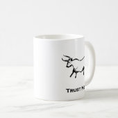 Bull Trust Me Black Koffiemok (Voorkant rechts)