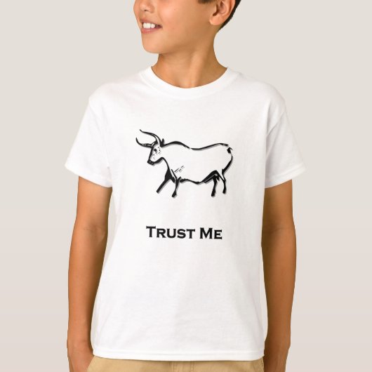 Bull Trust Me Black T-shirt (Voorkant)