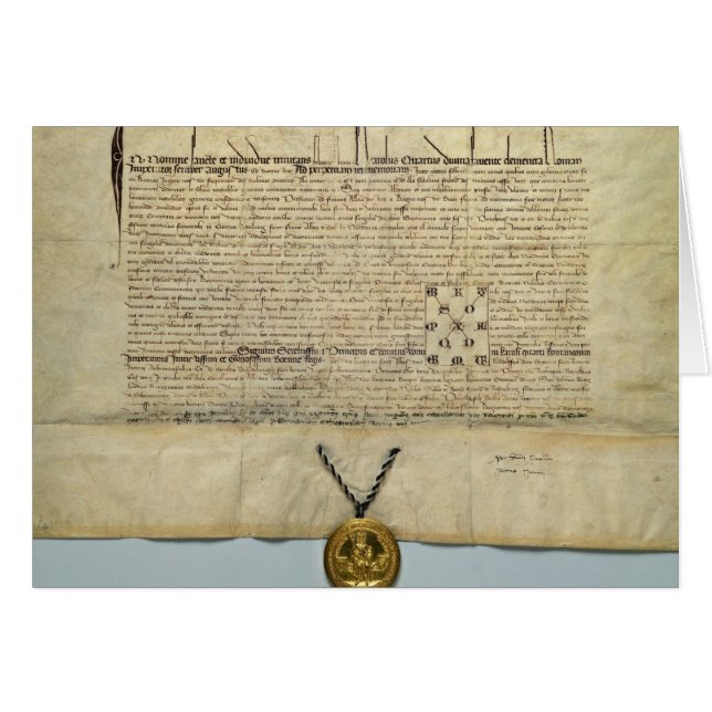 Bull van Charles IV Heilige Roman Emperor (Voorkant Horizontaal)