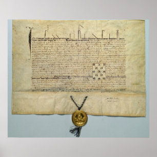 Bull van Charles IV Heilige Roman Emperor Poster