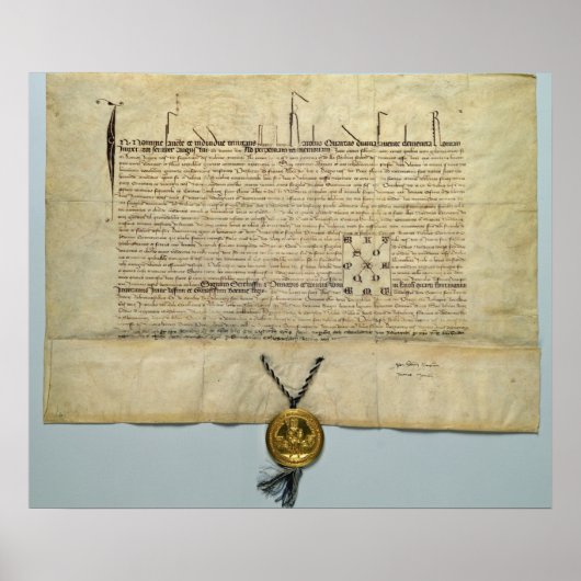 Bull van Charles IV Heilige Roman Emperor Poster (Voorkant)