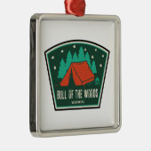 Bull van de Bossen Wilderness Oregon Camping Metalen Ornament (Rechts)