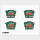 Bull van de Bossen Wilderness Oregon Camping Rechthoekige Sticker (Vel)