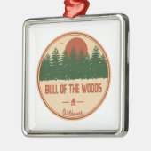 Bull van de Bossen Wilderness Oregon Metalen Ornament (Links)