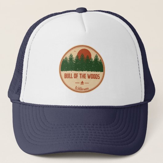 Bull van de Bossen Wilderness Oregon Trucker Pet (Voorkant)