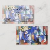 Bull van Franz Marc; Liegender Stier Visitekaartje (Voorkant / Achterkant)