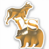 Bull versus Beer Sticker (Voorkant)