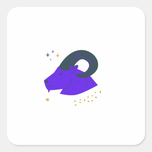 Bull Vierkante Sticker (Voorkant)