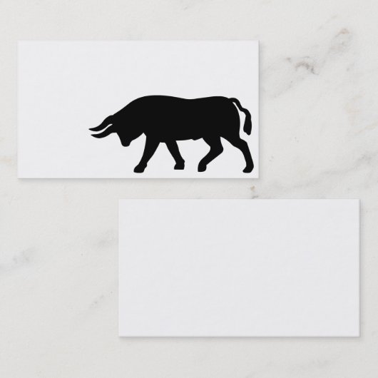 Bull Visitekaartje (Voorkant / Achterkant)