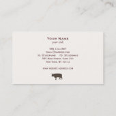 Bull-Visitekaartje Visitekaartje (Achterkant)