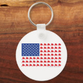 Bull-vlag Sleutelhanger (Voorkant)