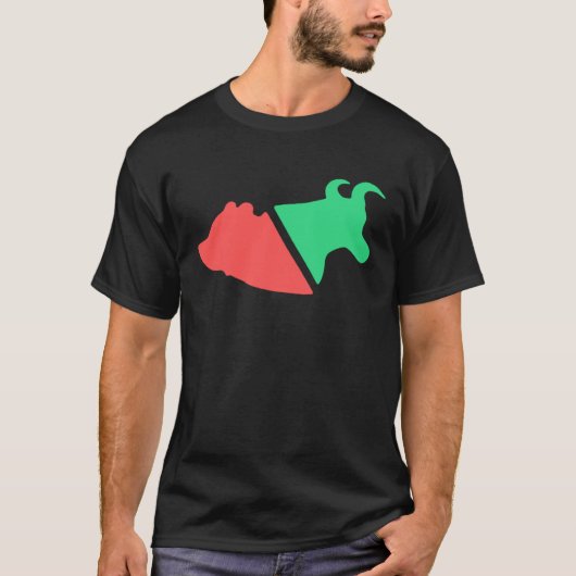 Bull vs Bear Stock Investor & Trader in Finance T-shirt (Voorkant)
