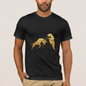 Bull vs Beer Battle - Beurzen & Forex Traders T-shirt (Voorkant)