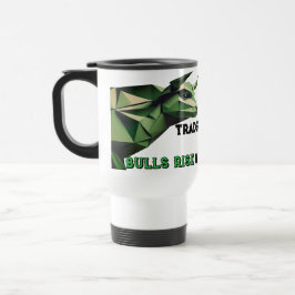Bull vs. Beer Market Battle Travel Mug voor Invest Reisbeker