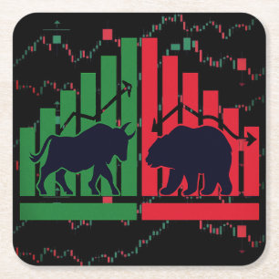 Bull vs Beer Trading Onderzetter Aandelenmarkt