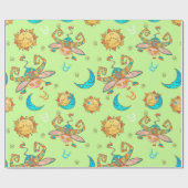 Bull Zodiac Sign Pattern Cadeaupapier (Vlak)
