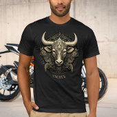 Bull Zodiac Symbool Celestial Fantasy Taurus Manne T-shirt