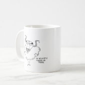 Bull zondag vrij chill ontspannen grappig koffiemok (Voorkant links)