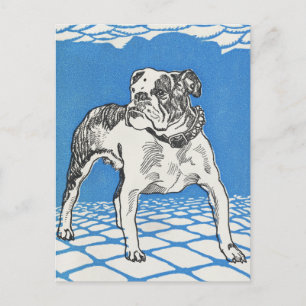 Bulldog (1912) prent van Moriz Jung. Briefkaart