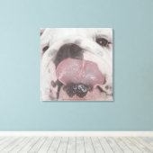 Bulldog 2 canvas afdruk (Insitu (Houten vloer))