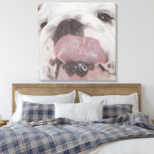 Bulldog 2 canvas afdruk (Insitu (Slaapkamer))