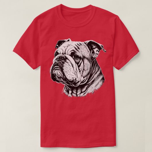 Bulldog 3 t-shirt (Design voorkant)