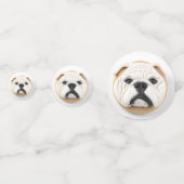 Bulldog 3D geïnspireerd Confetti (Achterkanten)