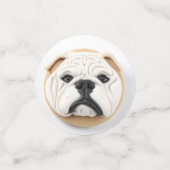 Bulldog 3D geïnspireerd Confetti (Kleine voorkant)