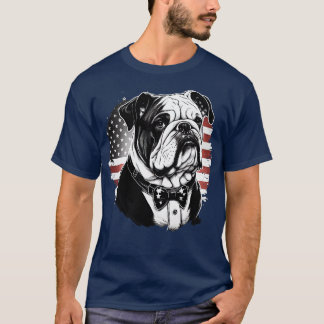 Bulldog 4 juli 6 t-shirt