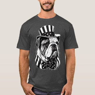 Bulldog 4 juli 7 t-shirt