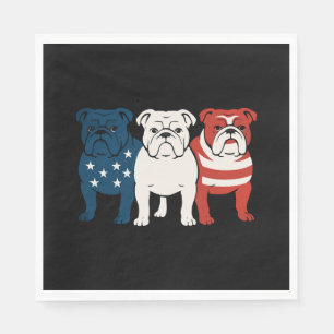 Bulldog 4 juli Hondenliefhebber Mannen vrouwen Vla Servet