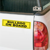 Bulldog aan boord bumpersticker (Op Truck)