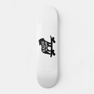 Bulldog aan boord   Skateboarding Dog Silhouette Persoonlijk Skateboard