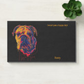 Bulldog Abstract Art Hondennaam Post-it® Notes (Kantoor)