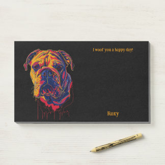 Bulldog Abstract Art Hondennaam Post-it® Notes