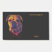 Bulldog Abstract Art Hondennaam Post-it® Notes (Voorkant)