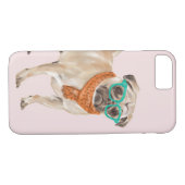 Bulldog (achtergrondkleur bewerkbaar) Case-Mate iPhone case (Achterkant (Horizontaal))
