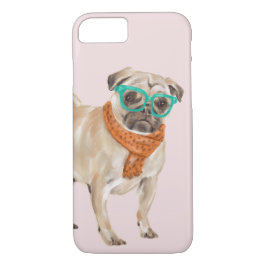 Bulldog (achtergrondkleur bewerkbaar) Case-Mate iPhone case